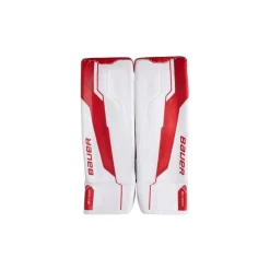 Hot Målvaktsbenskydd Supreme Shadow Sr White/Red Målvaktsbenskydd Senior