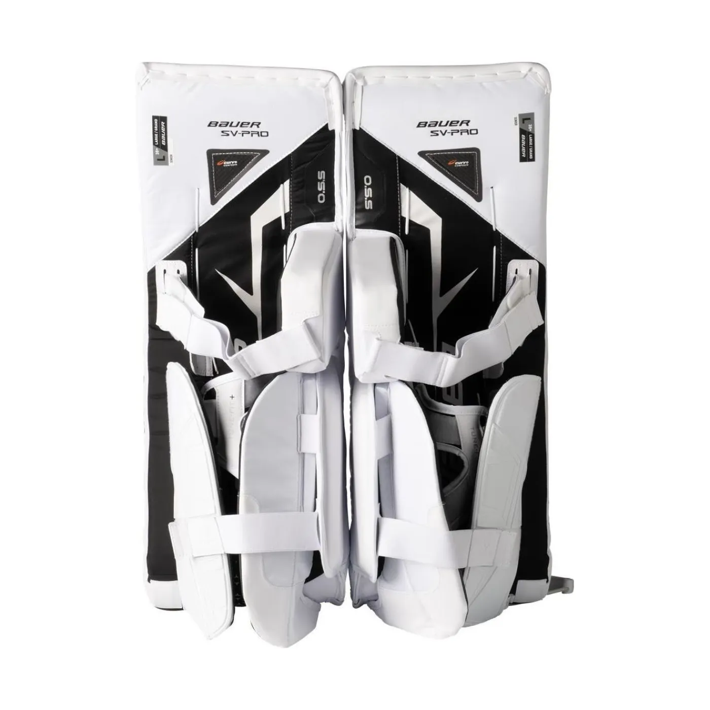 New Målvaktsbenskydd SV-Pro Sr White Målvaktsbenskydd Senior|Bauer