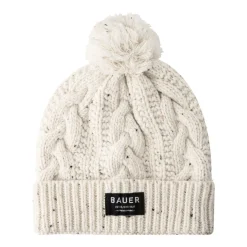Hot Mössa Cable Knit Pom Womens Mössor Bauer