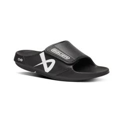 Tofflor OOFOS Slide Sport Flex Black Badtofflor Bauer|Bauer