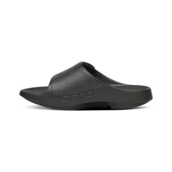 Tofflor OOFOS Slide Sport Flex Black Badtofflor Bauer|Bauer