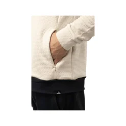 Best Tröja Full Zip FLC Texture Sr White Tröjor Senior