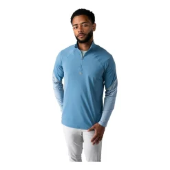 Discount Tröja Golf Lightweight Knit 1/4 Zip Sr Blue Tröjor Senior