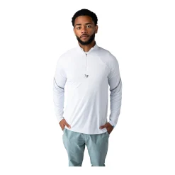 New Tröja Golf Lightweight Knit 1/4 Zip Sr White Tröjor Senior