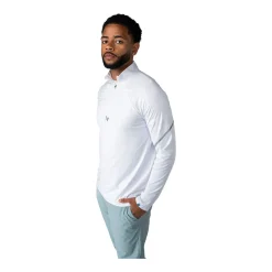 New Tröja Golf Lightweight Knit 1/4 Zip Sr White Tröjor Senior