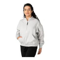 Outlet Tröja Premium Core 1/4 ZIP Womans Sr Grey Tröjor Senior