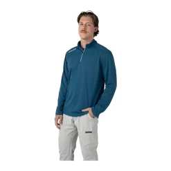 Best Tröja Premium Performance 1/4 ZIP Sr Blue Teamtextil Tröjor Sr