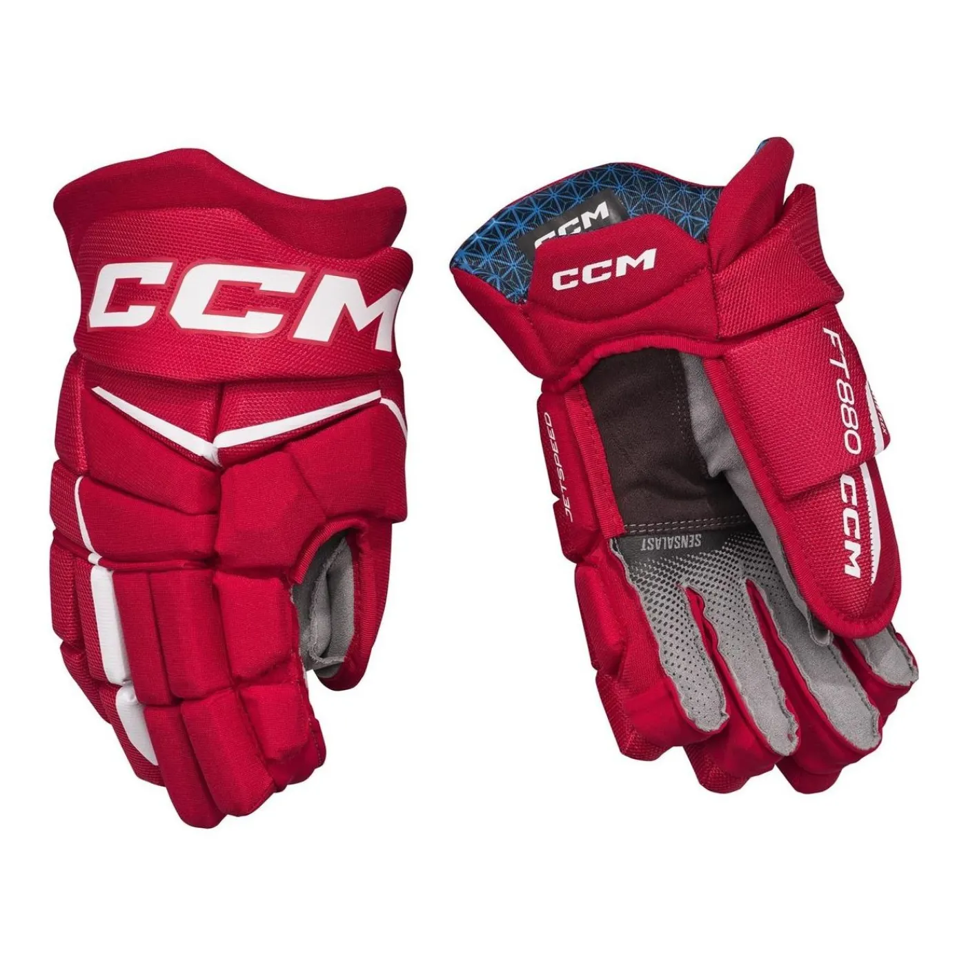 Sale Hockeyhandskar Jetspeed FT880 Sr Red/White Hockeyhandskar Senior