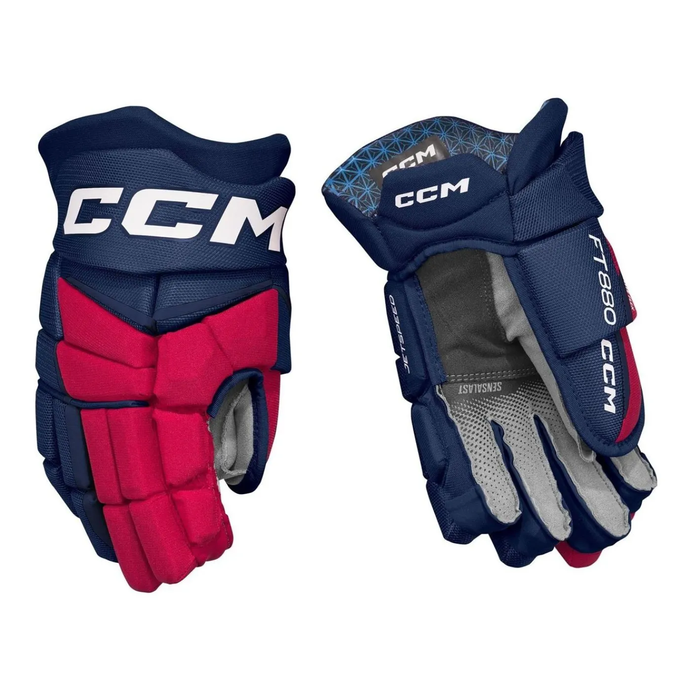 Hot Hockeyhandskar Jetspeed FT880 Sr Navy/Red/White Hockeyhandskar Senior