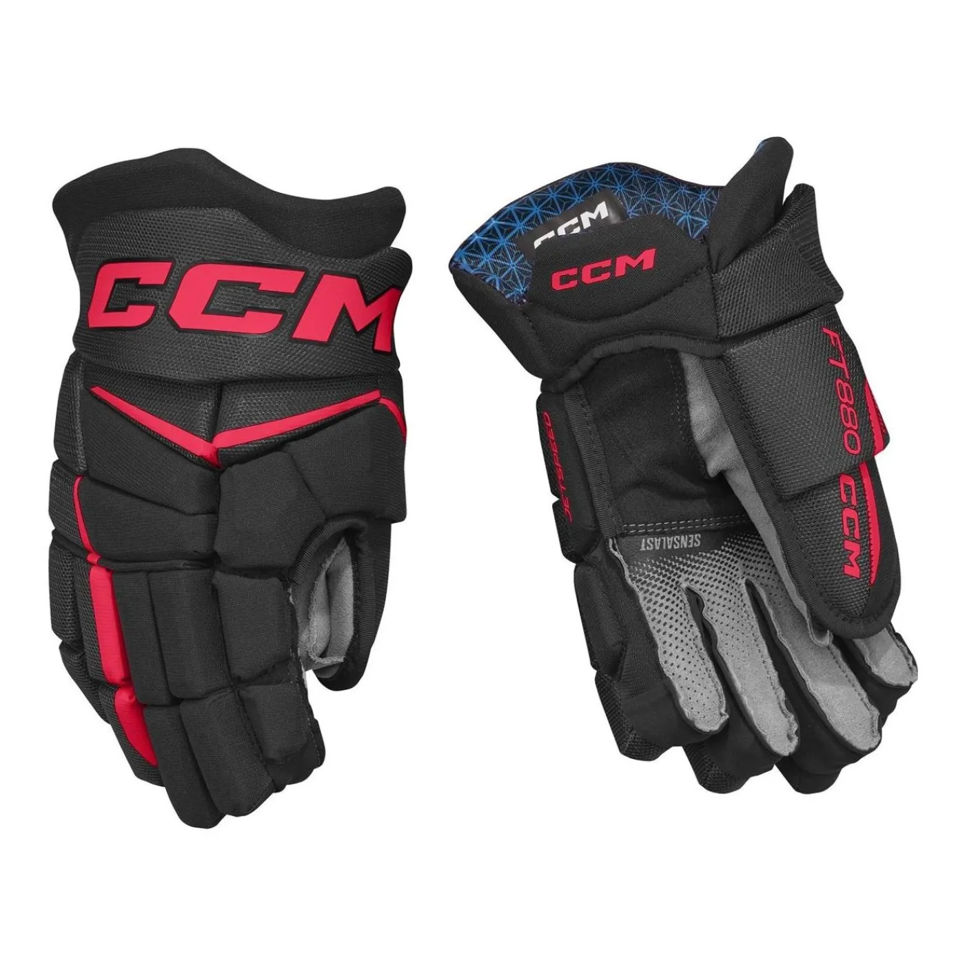 Discount Hockeyhandskar Jetspeed FT880 Sr Black/Red Hockeyhandskar Senior