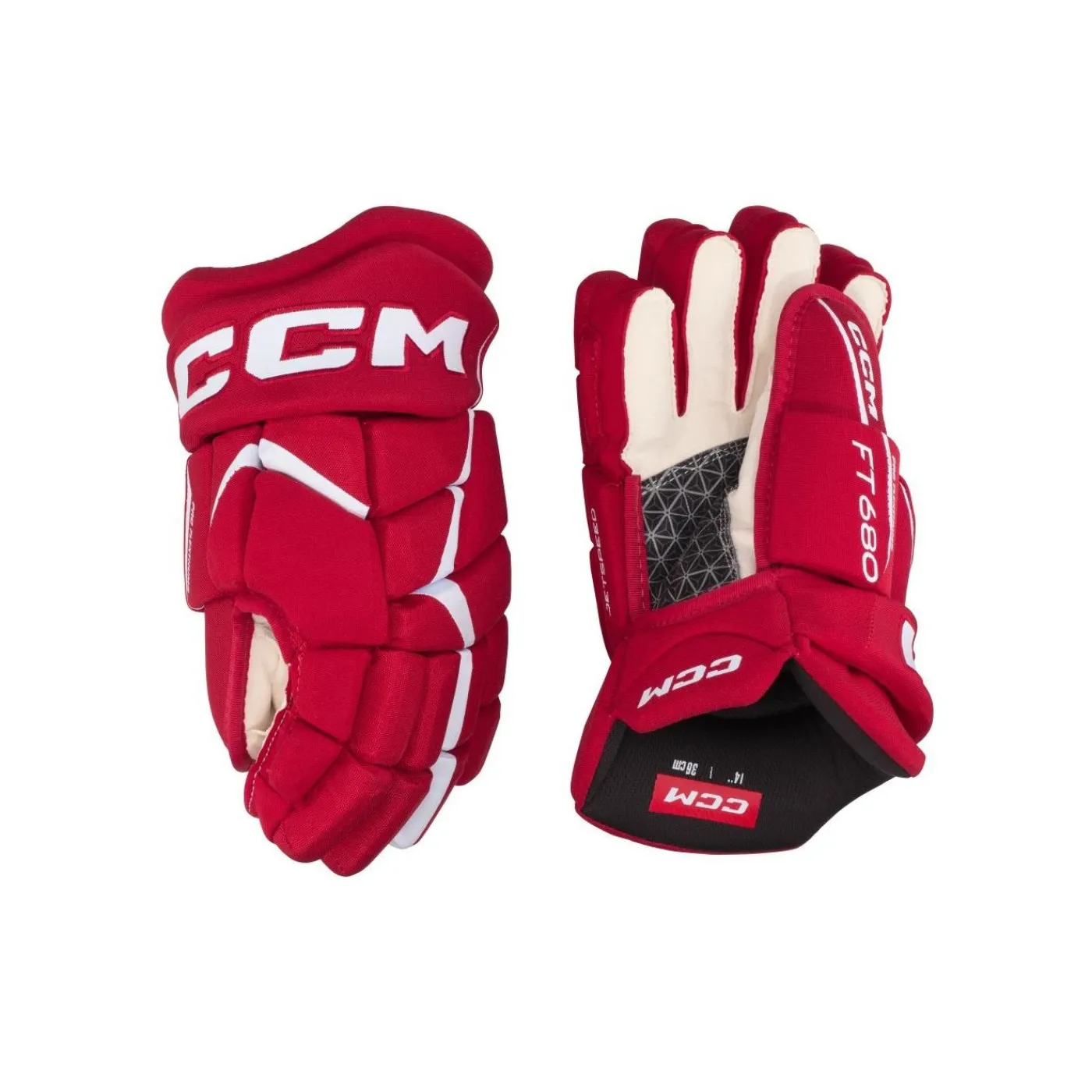 Discount Hockeyhandskar Jetspeed 680 Sr Red/White Hockeyhandskar Senior