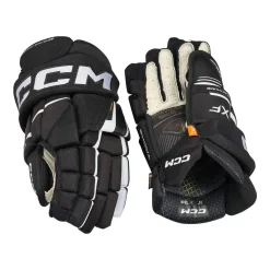 Clearance Hockeyhandskar Tacks XF Jr Black/White Hockeyhandskar Junior|Hockeyutrustning Junior