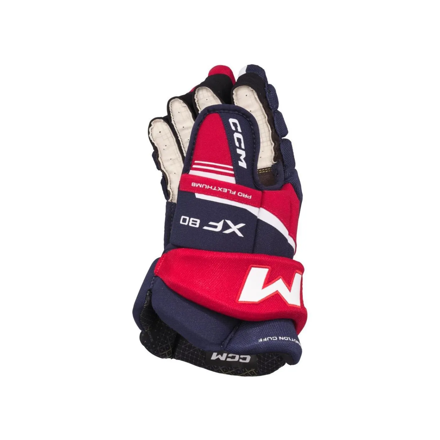 Clearance Hockeyhandskar Tacks XF 80 Jr Navy/Red/White Hockeyhandskar Junior