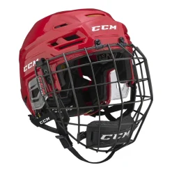 Outlet Hockeyhjälm 310 Combo Jr Red Ccm