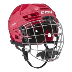 Clearance Hockeyhjälm Tacks 70 Combo Jr Red Hockeyhjälmar Med Galler|Hockeyutrustning Junior