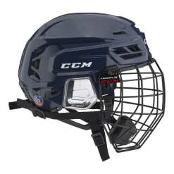 Hockeyhjälm Tacks 210 Combo Navy Hockeyhjälmar Med Galler