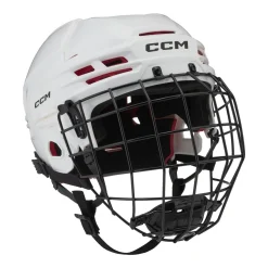 Clearance Hockeyhjälm Tacks 70 Combo Sr White Hockeyhjälmar Med Galler