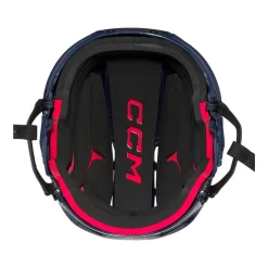 Discount Hockeyhjälm Tacks 70 Combo Yth Navy Hockeyutrustning Barn|Hockeyhjälmar Med Galler