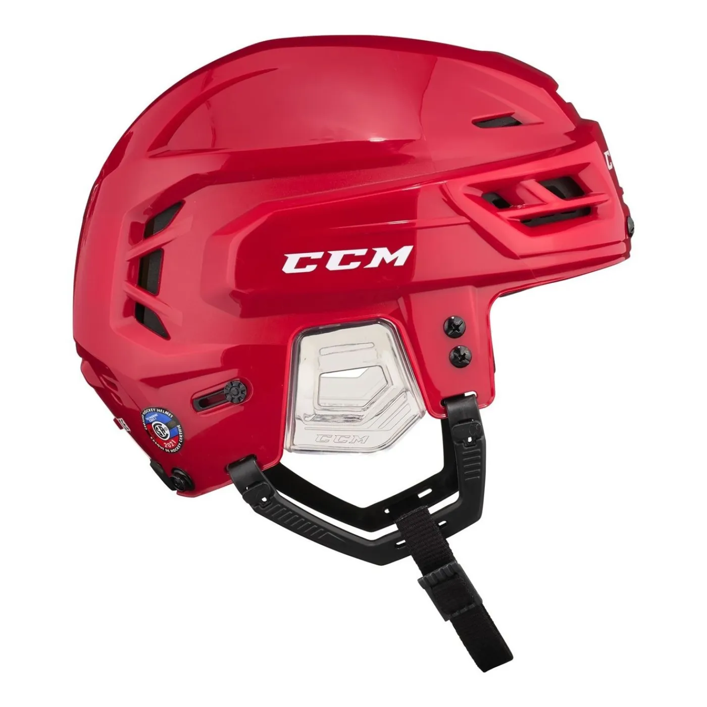Hot Hockeyhjälm Tacks 210 Red Hockeyhjälmar Utan Galler