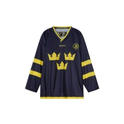 Best Matchtröja Replica Team Sweden Kids Navy Nhl Replica Tröjor