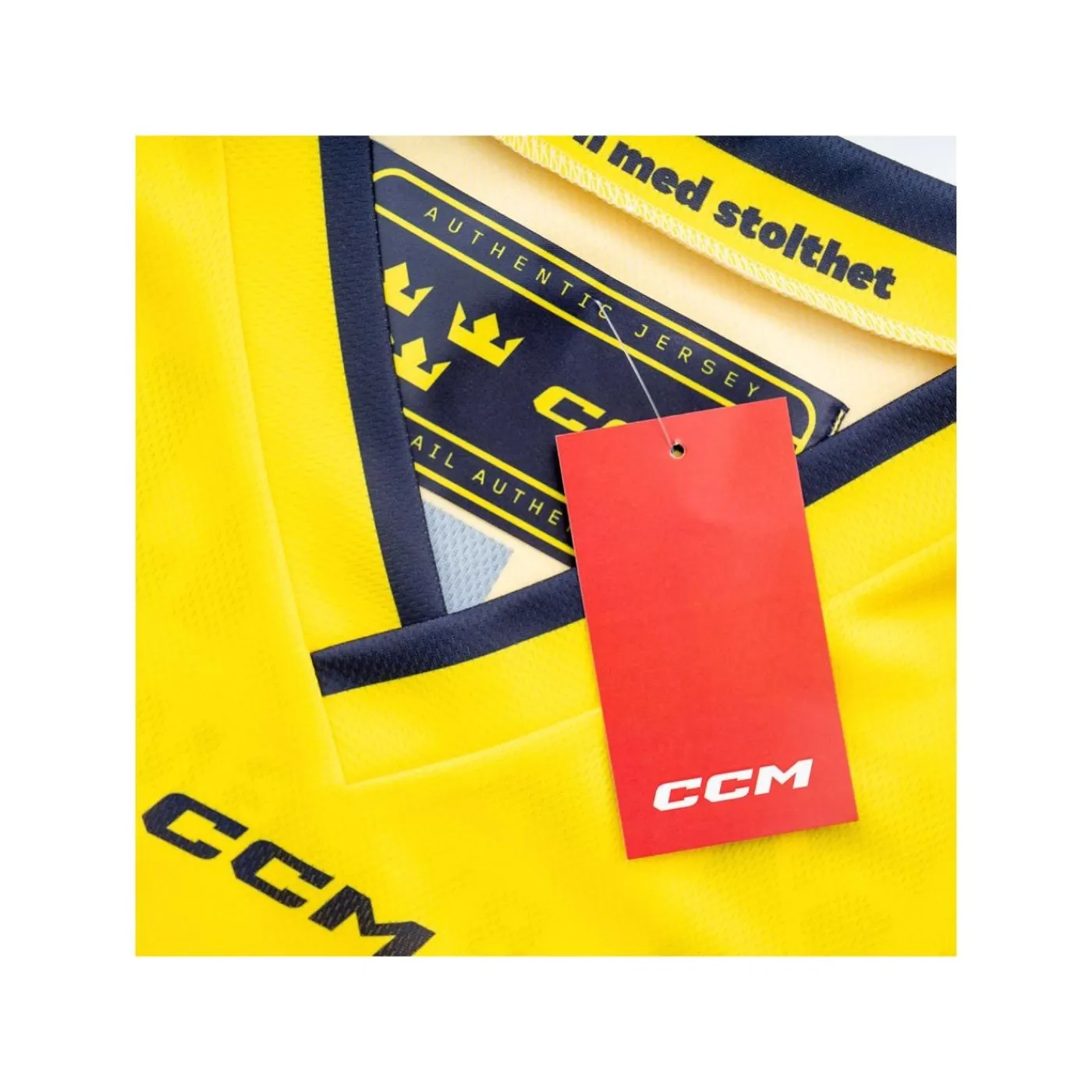 Clearance Matchtröja Replica Team Sweden Jr Yellow Nhl Replica Tröjor