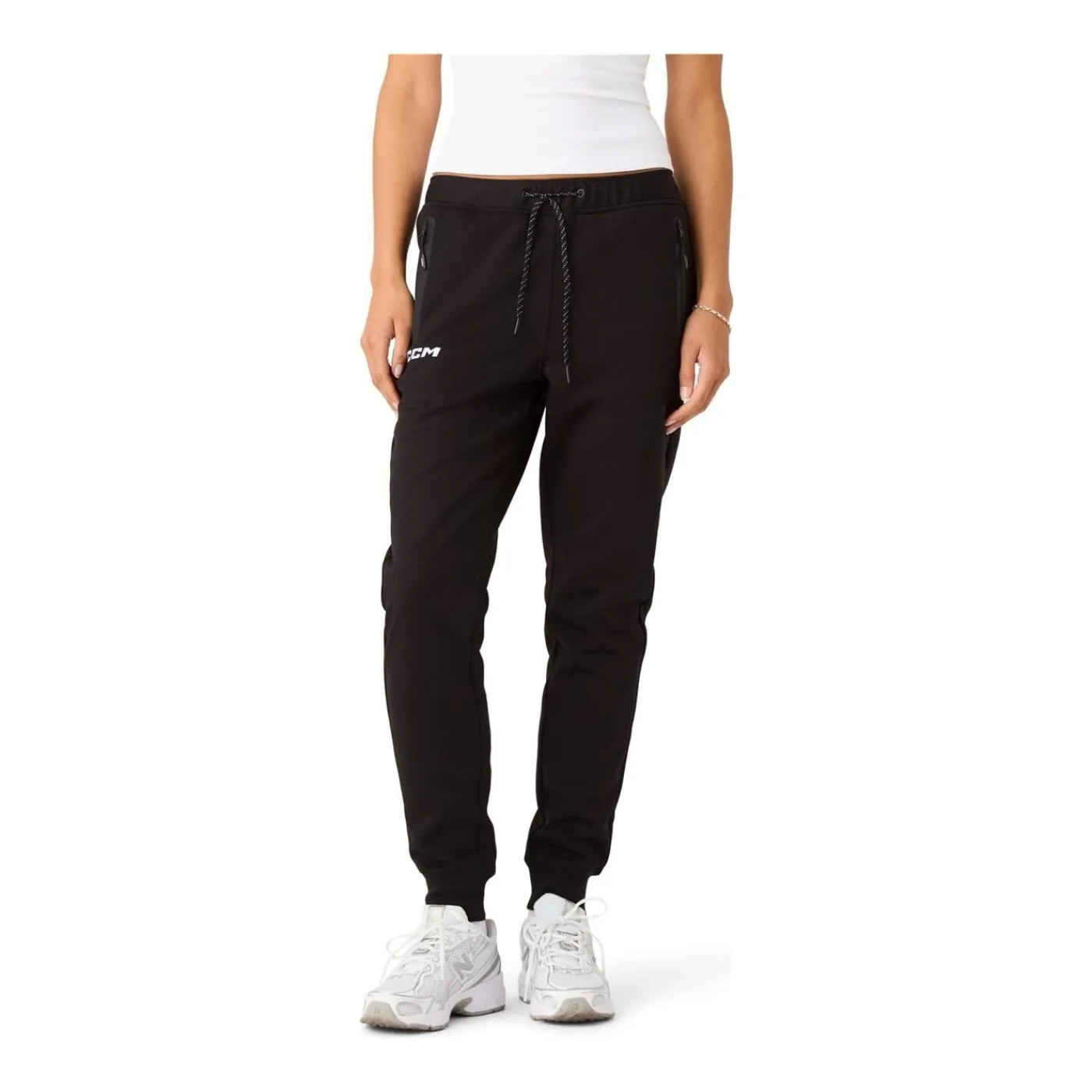 Mjukisbyxor Locker Room Cuffed Womens Sr Black Mjukisbyxor Senior