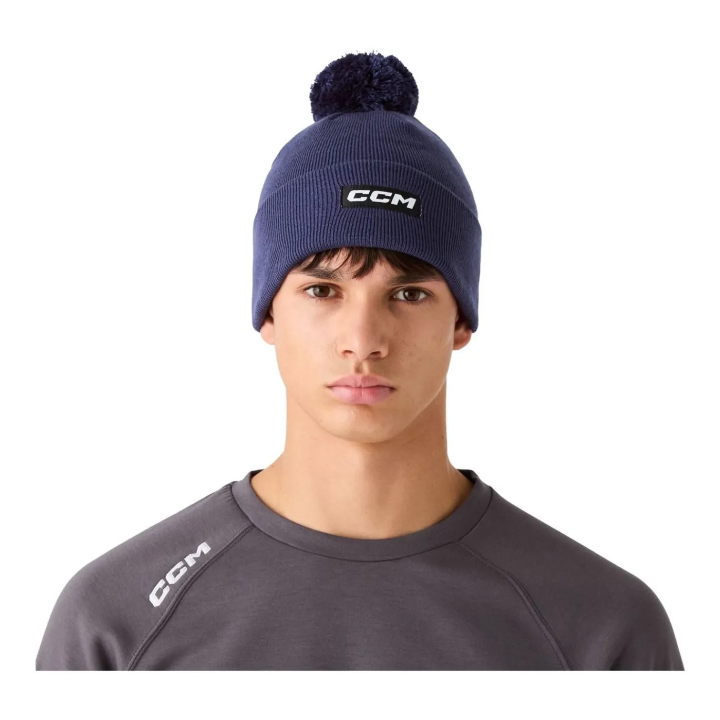 Sale Mössa Pom Knit Team Navy Mössor Ccm