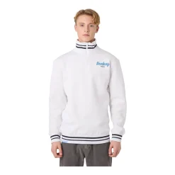 Sale Tröja Stripe Quarter Zip Sr White Tröjor Senior