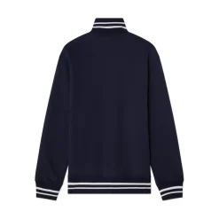 New Tröja Stripe Quarter Zip Sr Navy Tröjor Senior