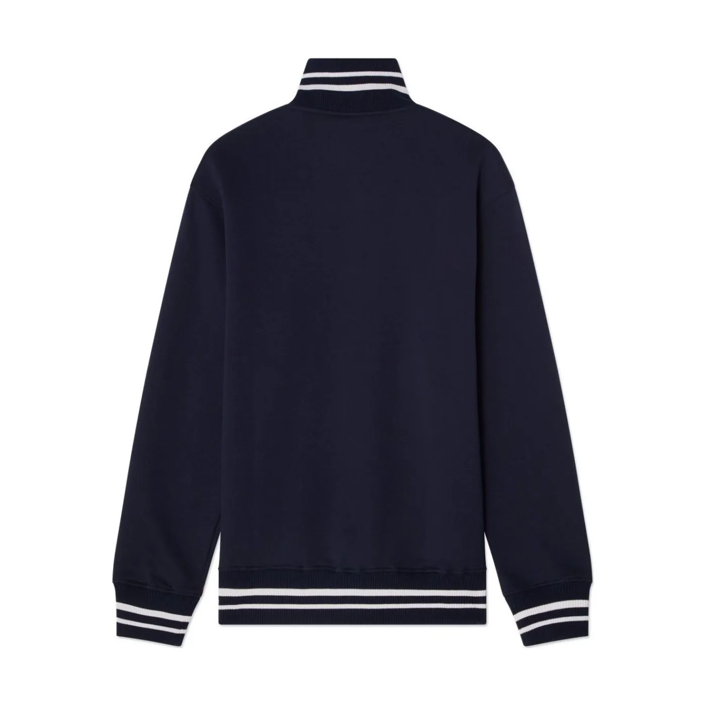 New Tröja Stripe Quarter Zip Sr Navy Tröjor Senior