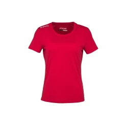 Outlet T-shirt Womens Sr Red Kortärmad Underställströja|Dam Överdelar