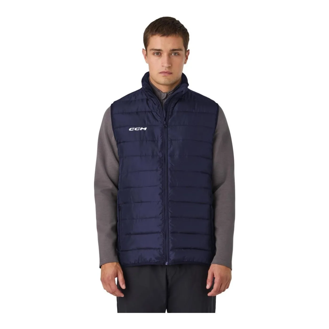 New Väst Team Quilted Sr Navy Jackor Senior