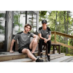 Outlet T-shirt Funktion Sr Grey/Black Kosa