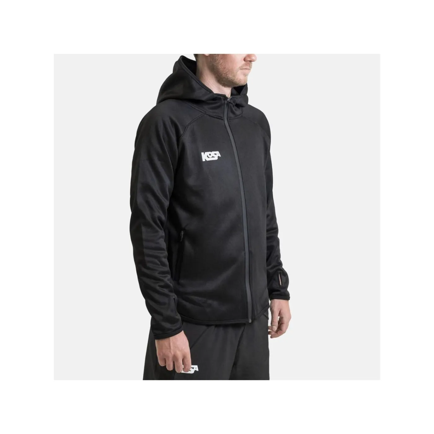 Online Zip Hoodie Sr Black Kosa|Hoodies Bandy