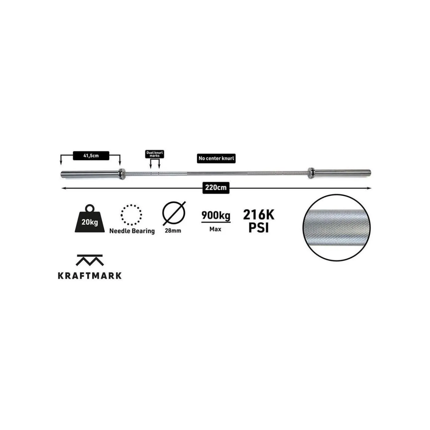 Sale Internationell Skivstång 50Mm Cf 20Kg 3.0 Styrketräning|Kraftmark