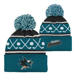 New Mössa Face-Off Pom Seattle Kraken Yth Outerstuff|Mössor Nhl