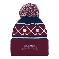 Discount Mössa Face-Off Pom Yth Colorado Avalanche Outerstuff|Mössor Nhl