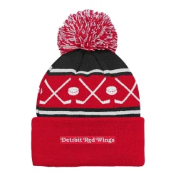 Mössa Face-Off Pom Yth Detroit Red Wings Outerstuff|Mössor Nhl