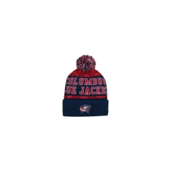 Sale Mössa Puck Pattern Cuffed Pom Blue Jackets Outerstuff|Mössor Nhl