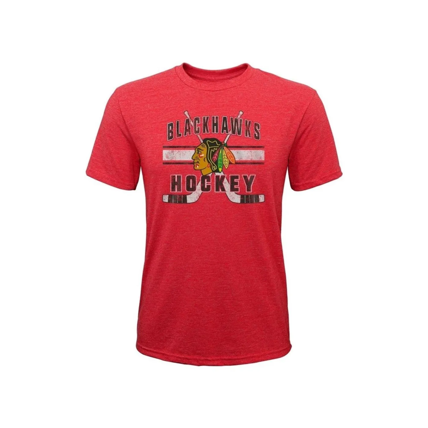 T-shirt Superstripe Tee Jr Chicago Blackhawks Nhl T-Shirt Junior|Outerstuff