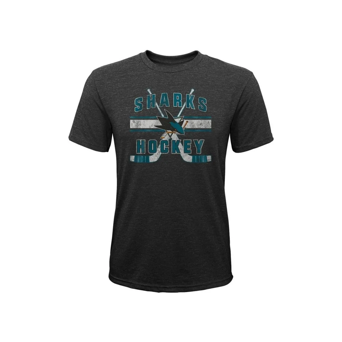 Discount T-shirt Superstripe Tee Jr San Jose Sharks Outerstuff|Nhl T-Shirt