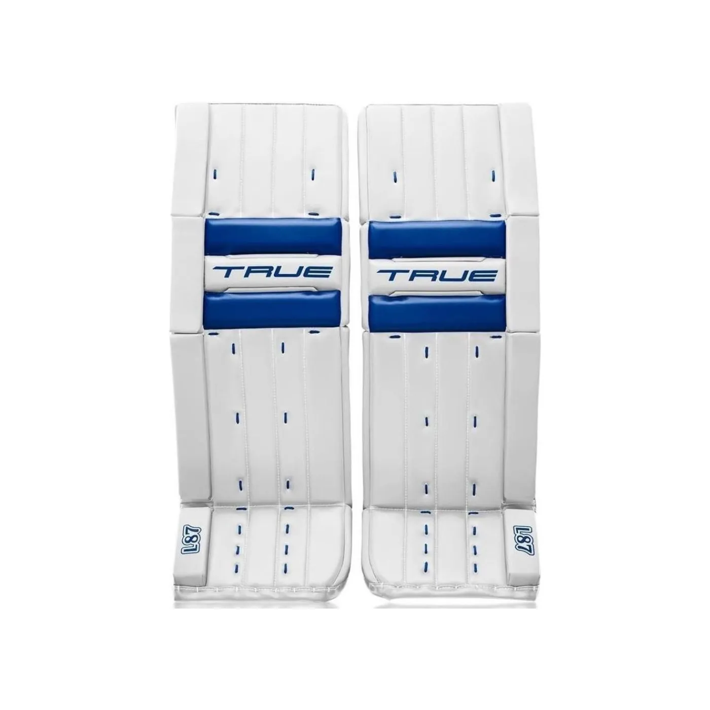 Målvaktsbenskydd Catalyst L87 Sr White/Royal TRUE|Målvaktsbenskydd Senior