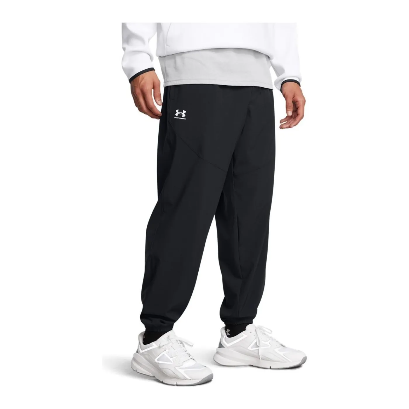 New Mjukisbyxa Vibe Woven Black Mjukisbyxor Senior|Under Armour