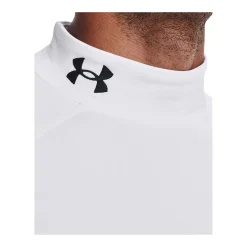 Outlet Tröja Mock ColdGear Fitted White Tröjor Senior|Under Armour