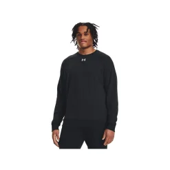 Clearance Tröja Rival Fleece Crew Black Tröjor Senior|Under Armour