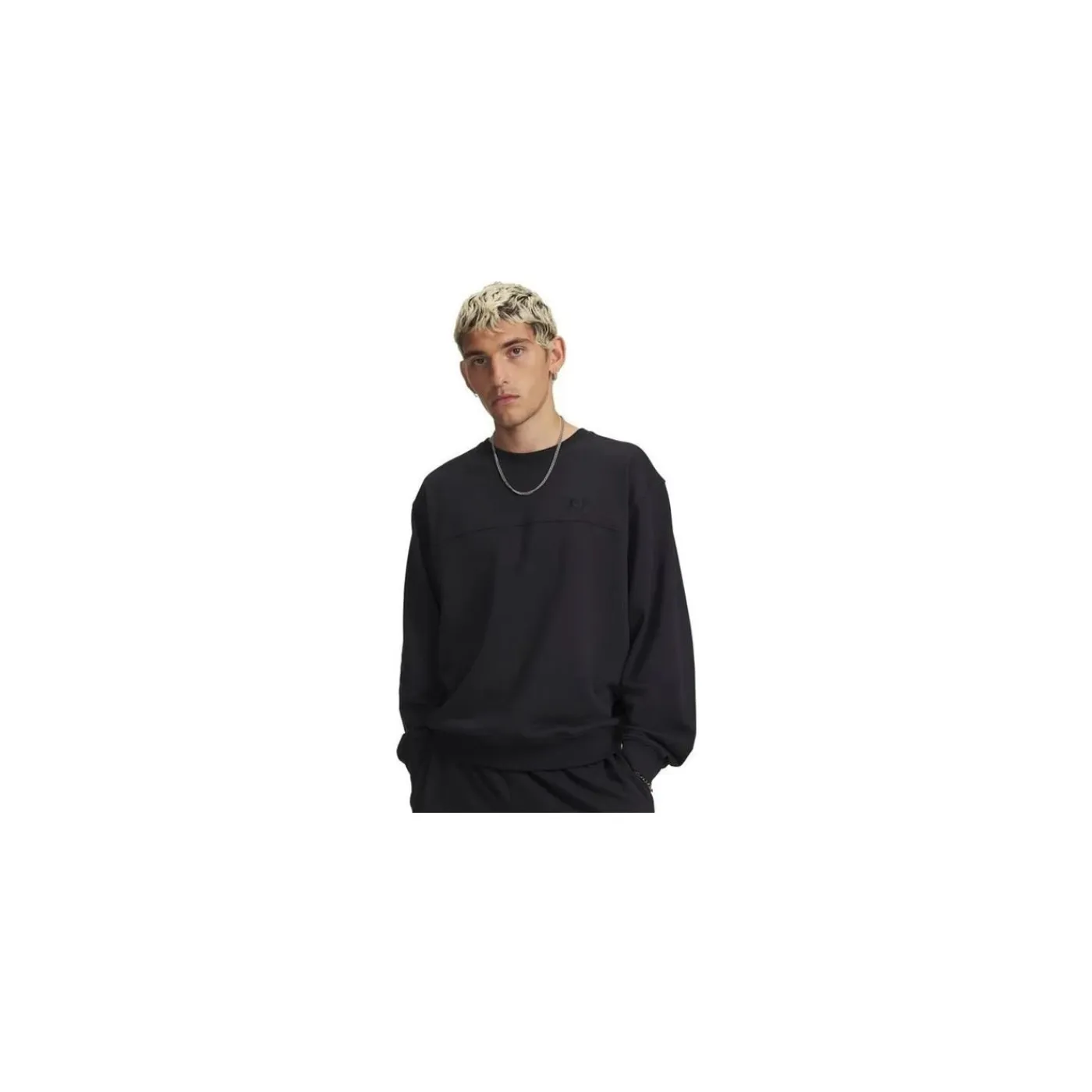 Discount Tröja Rival LW Crewneck Sr Black Tröjor Senior|Under Armour