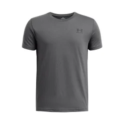 T-shirt Sportstyle Left Chest SS Youth Black/Gray Under Armour