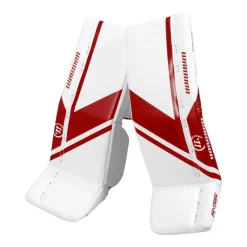 Clearance Målvaktsbenskydd G6 E+ Yth White/Red Barn Målvaktsbenskydd Barn (Yth)|Warrior